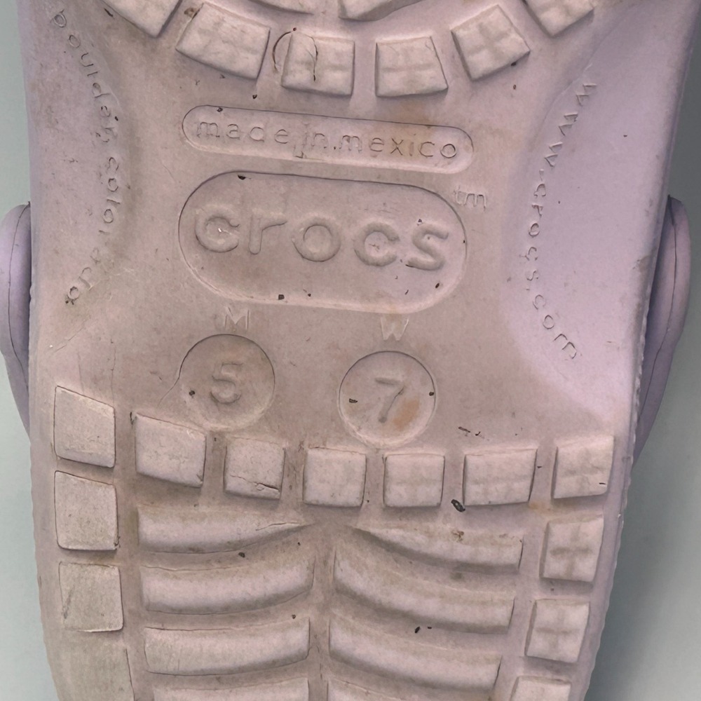 Crocs Classic Clog Slip On Women Shoe Ultra Light Water Sandals Purple Lavender - Picture 7 of 8